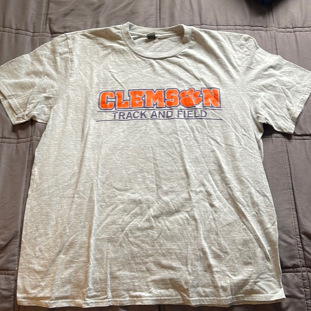Clemson University track and field tee